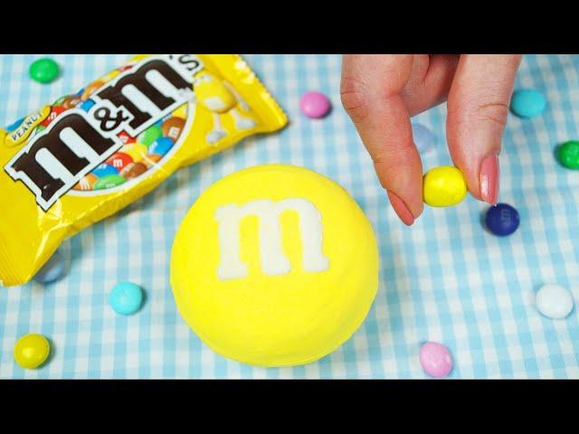 Giant M&M's candy. How to make a real peanut M&M's candy