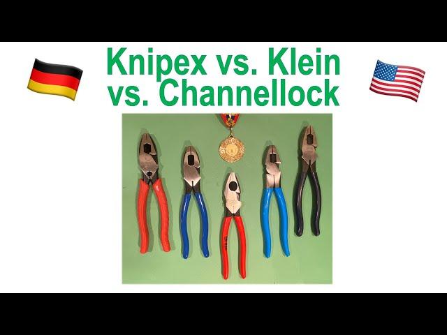 American vs. German tools: Knipex vs. Klein, vs. Channellock: which lineman's pliers are better?