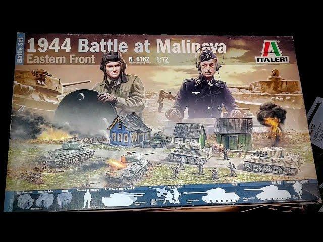 Обзор Italeri "1944 Battle at Malinava" 1:72. Редкий и не однозначный набор для постройки диорамы.