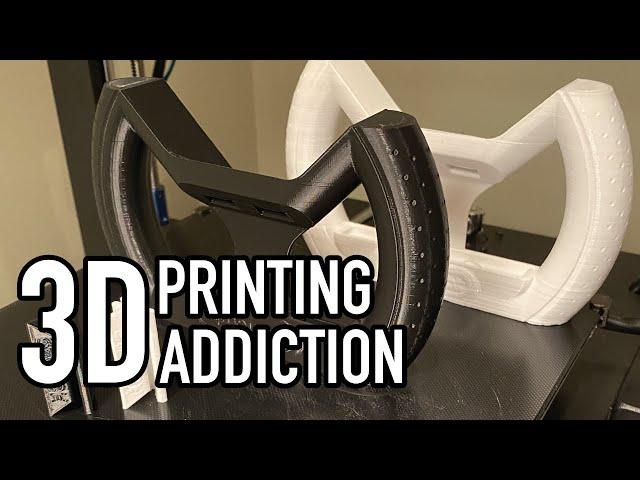 3D Printing  - How we MADE IT.  A 3D Printed Steering Wheel Time Lapse -  Overture PLA