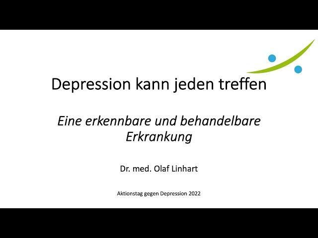 Depression kann jeden treffen - Eine erkennbare und behandelbare Erkrankung