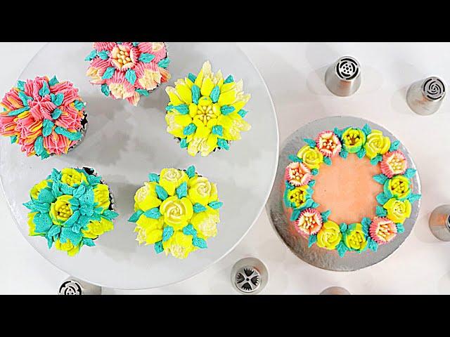 ATTEMPTING RUSSIAN PIPING TIPS │ CAKE DECORATING │ CAKES BY MK