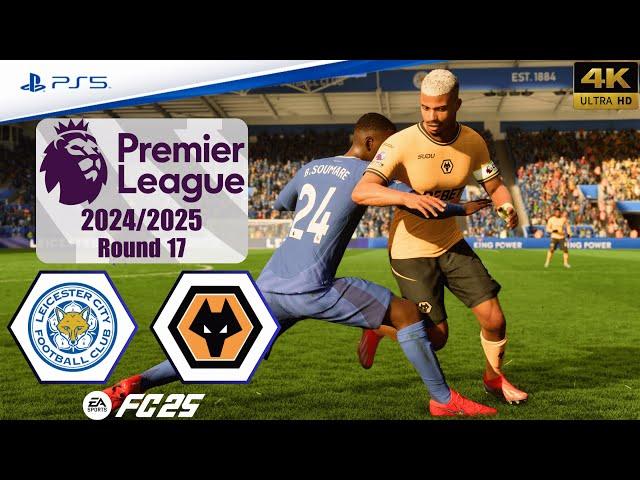 FC 25 - Leicester City vs. Wolverhampton | Premier League 24/25 | Full Match | PS5™[4K]