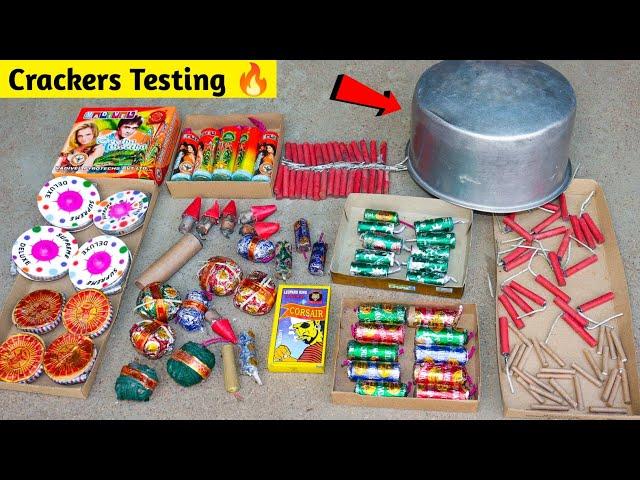 Different Types of Crackers Testing | Bullet Crackers Experiment | Fireworks Testing | Patakhe