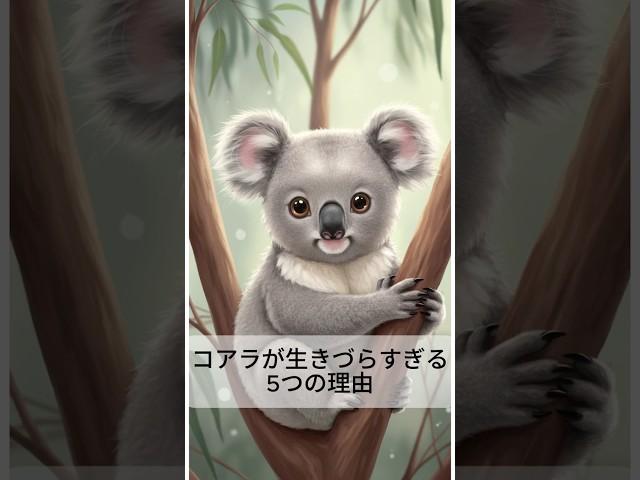 コアラが生きづらすぎる5つの理由 #動物雑学 #動物図鑑 #コアラ