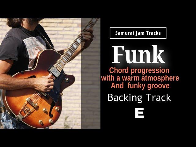 Funk Groove Guitar Backing Track in E major