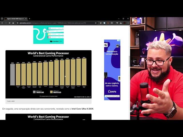Especificações e Performance em JOGOS Ryzen 7 9800X3D é Brutal! Mas pode ser ainda Melhor
