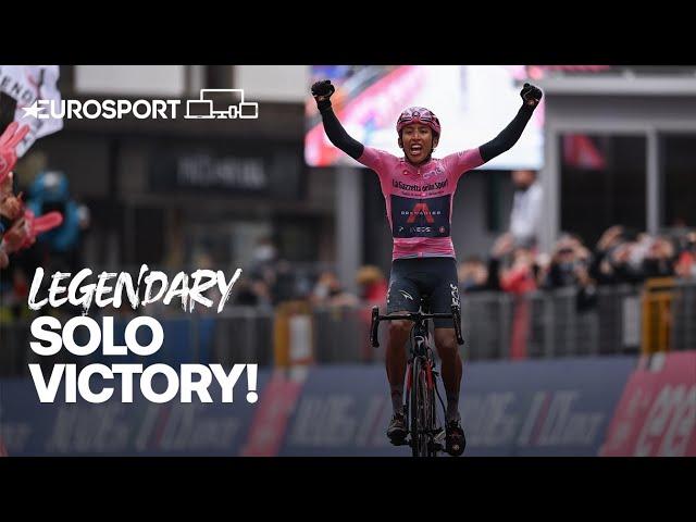 Egan Bernal's incredible solo victory on Stage 16 | Giro d'Italia 2021 | Eurosport