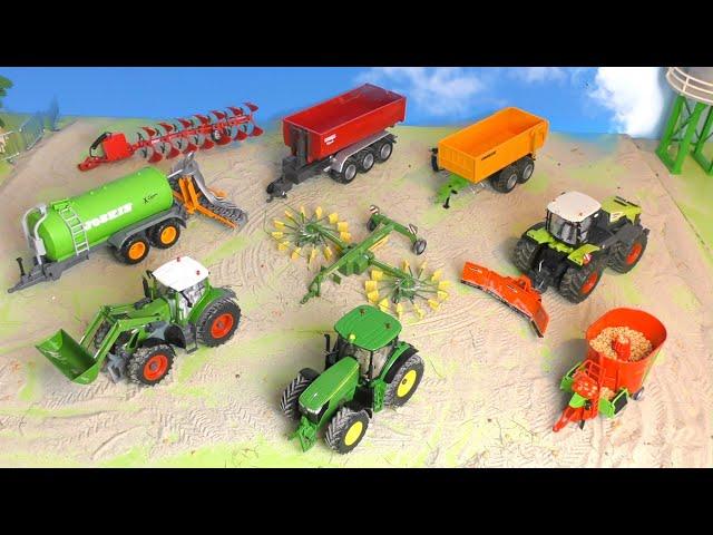 Trecker, Güllewagen, Traktor & Pflug - Bauernhof Fahrzeuge - Bauernhof Kinder - Farm Vehicles