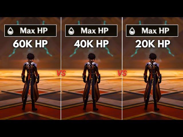 How Much HP You NEED?? F2P Zhongli Shield Comparison!! [ Genshin Impact ]