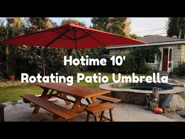 Hotime 10' Cantelever Patio Umbrella Review