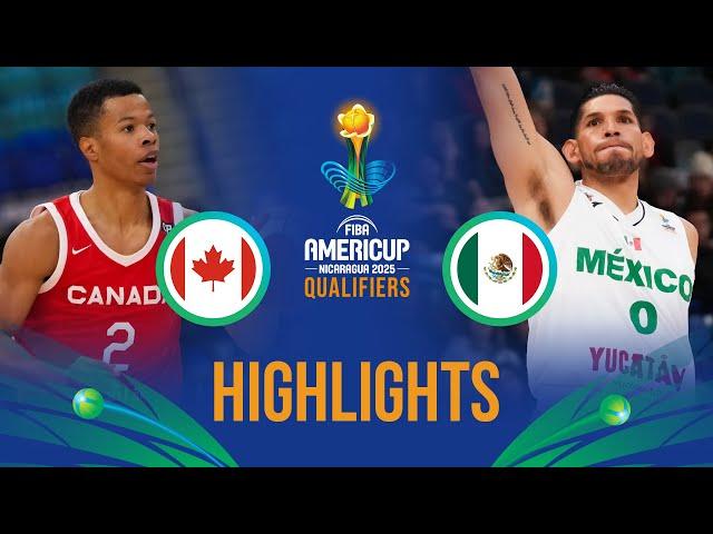 Canada  vs Mexico   | Highlights | FIBA AmeriCup 2025 Qualifiers