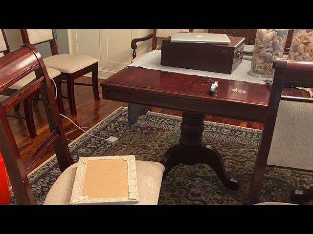 Dining chairs upholstery facelift. - How to reupholster dining chairs.