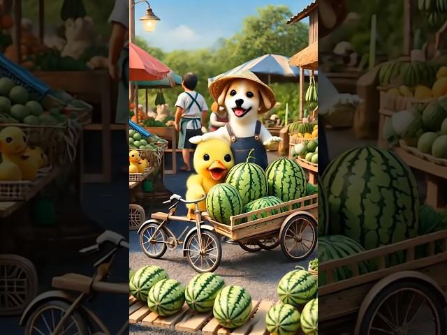 "Duck’s Watermelon Mishap  | Funny Animal Short | Must Watch!"