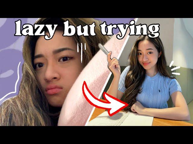 STUDY ROUTINE for when you feel UNPRODUCTIVE and LAZY  + free templates