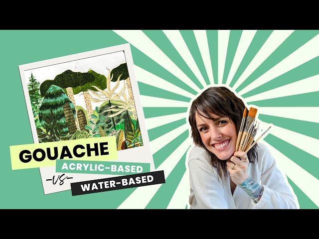 How to Use Acrylic vs Waterbased Gouache