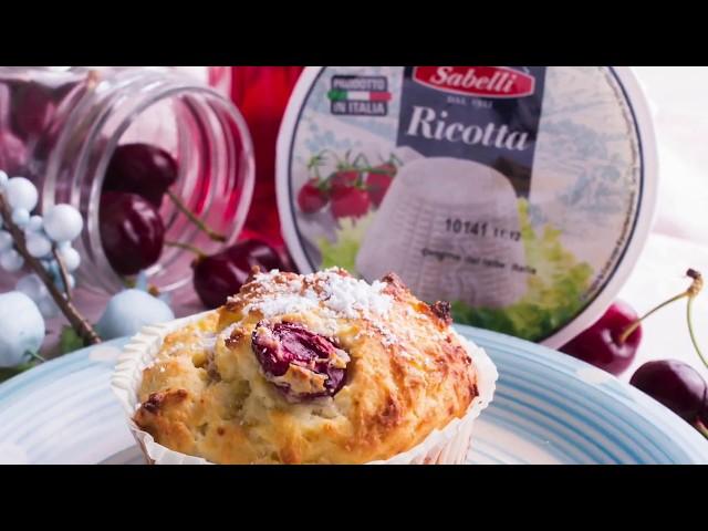 Videoricetta Estate: Muffin di ricotta e ciliegie