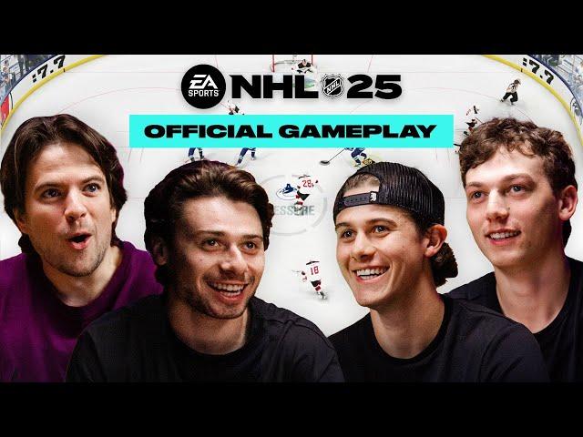 NHL 25 Gameplay First Look | Full Game Ft. Nasher & Hughes Brothers