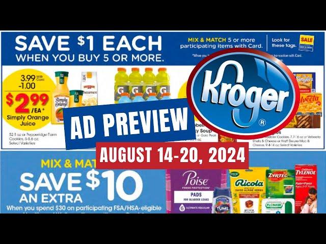 *MEGA SALE!* Kroger Ad Preview for 8/14-8/20 | NEW Mega Sale, Weekly Digitals, & MORE