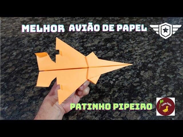 Como fazer o melhor  Avião de Papel que voa  rápido