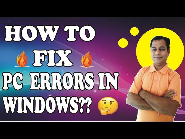 How To Fix PC  Errors in Windows by SHIVSAGAR GUIDE | Disk Error Windows 7
