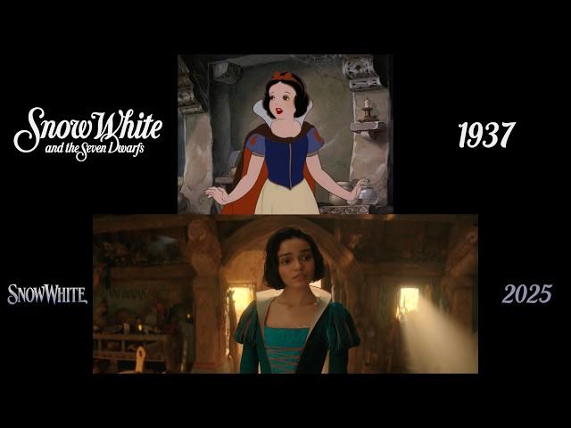 Disney's Snow White (1937/2025) side-by-side comparison