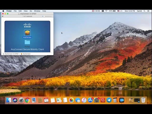 Setup Cisco AnyConnect in Mac OS