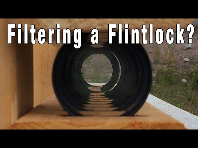 Shooting through 17 Lens Filters with a Flintlock Rifle