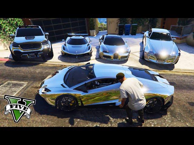 GTA 5 - Stealing Luxury Cars with Franklin! | (GTA V Real Life Cars #37)