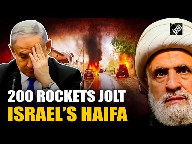 Major attack on Israel! Hezbollah launches nearly 200 rockets in Haifa; IDF intercepts missiles