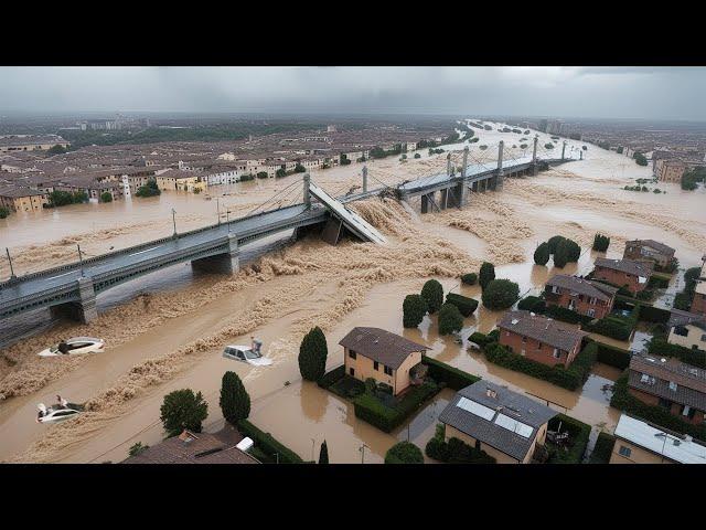 Tragedy in Spain! Big river suddenly collapses, Historical flooding in Valencia