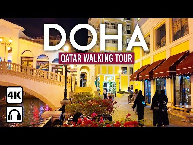 DOHA, Qatar  4K Walking Tour: The Pearl Village