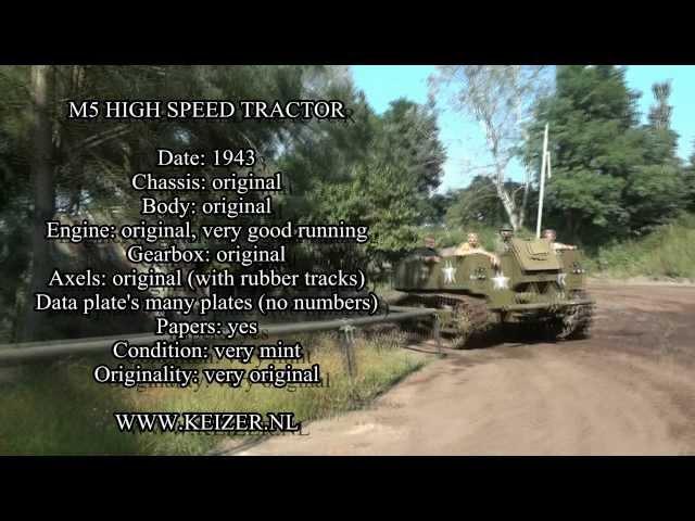 willys mb 1942 gets overtaken by M5 high speed tractor 1943