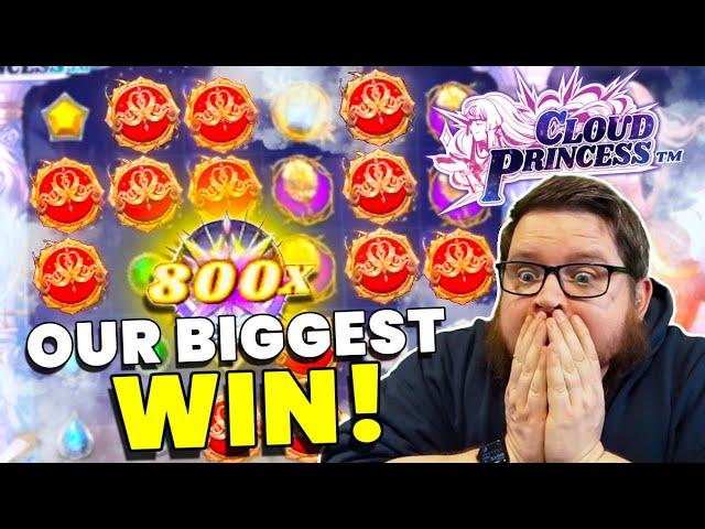  OUR BIGGEST WIN EVER! CLOUD PRINCESS INSANE PAYOUT! 