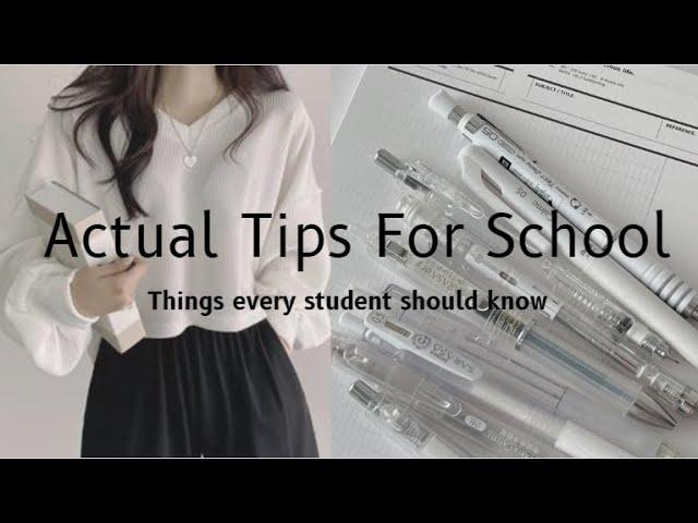 Helpful Tips for School 