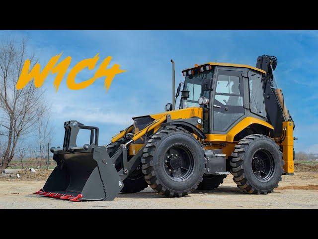 W1C4 Экскаватор-погрузчик Yuchai 4WD Н-образная опора с боковым смещением Backhoe Loader clip - 2