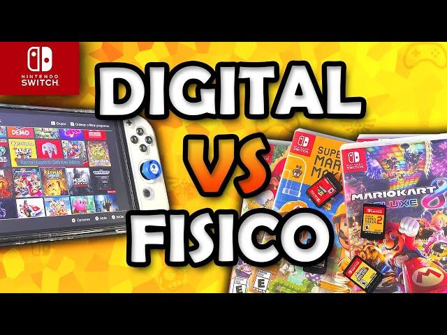 Juegos de Nintendo Switch Físico vs Digital Ventajas y Desventajas