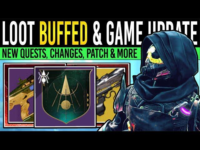Destiny 2: BIG LOOT BUFF & NEW QUESTS! Content UPDATE, New Weapons, Rotation Info & More (27 May)