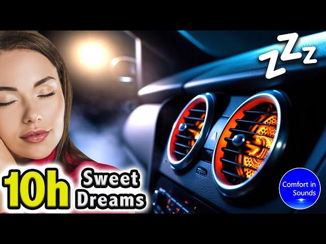 FALL ASLEEP INSTANTLY | Car Heater Sound, Deep White Noise to Sleep, Study or Meditate, Black Screen