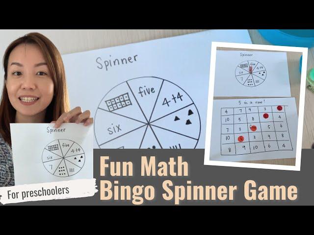 Bingo Math for Preschooler | Simple Low Prep Math Activities