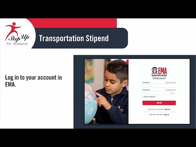 Transportation Stipend Application Process 2024-2025