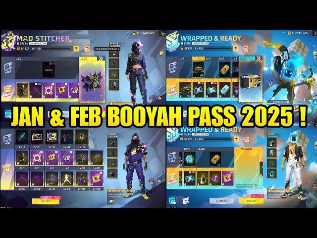 JANUARY BOOYAH PASS 2025 | FEBRUARY  BOOYAH PASS 2025 | NEW BOOYAH PASS FREE FIRE | NEXT BOOYAH PASS