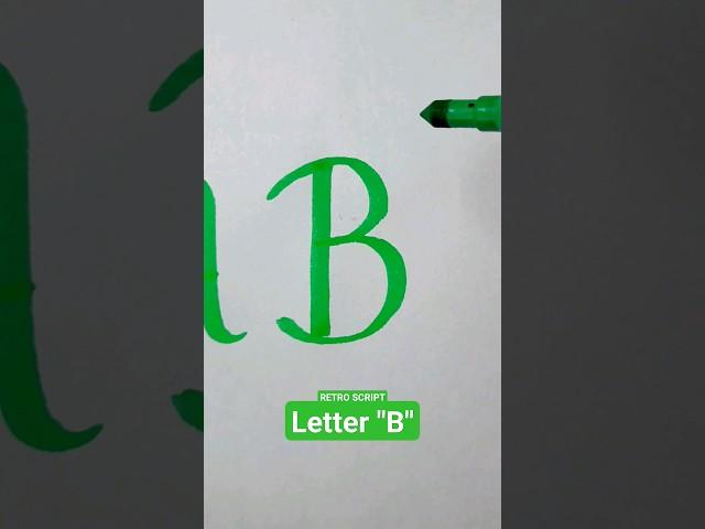 Letra "B" #lettering #calligraphy #letteringbeginner #artwork #quito #markers #tutorial #shorts