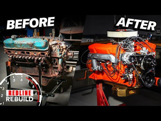 Restoration Time-Lapse: MOPAR 440 V-8 Engine & Vintage Ford Race Car | Redline Rebuild