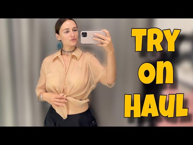 [4K] 2024 Transparent Try On Haul | No bra | Klara Si