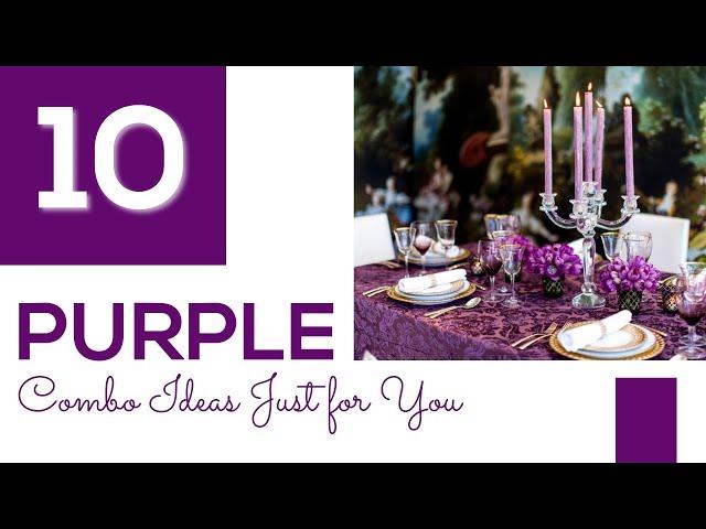 10 Purple Combo Ideas Just For You | BalsaCircle.com