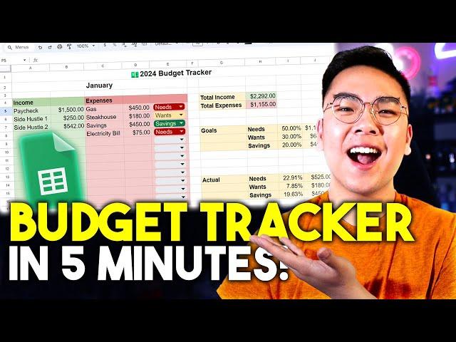 EASY Budget & Expense Tracker with Google Sheets! *FULL TUTORIAL*