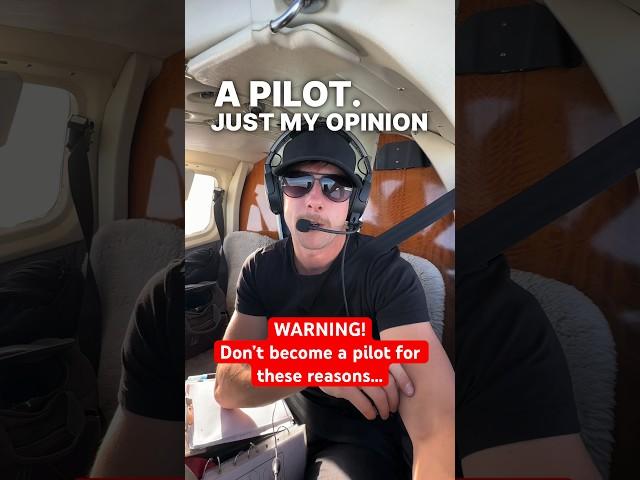 DO NOT become a pilot if… | My advice for future pilots! #aviation #flighttraining