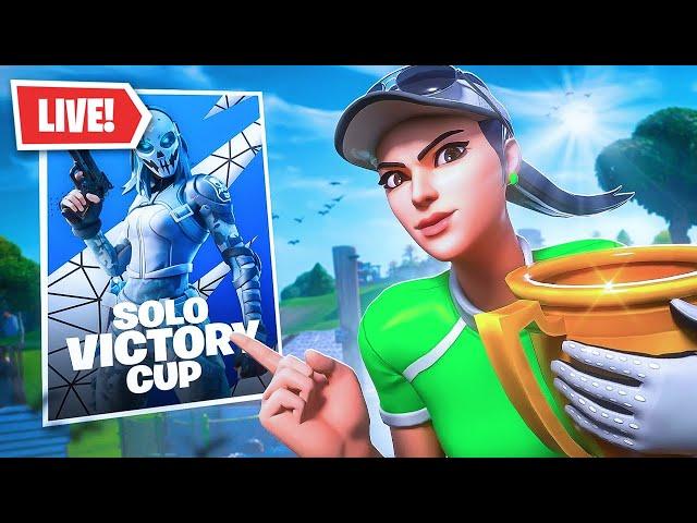 WON MY FIRST SOLO CUP!  LIVE FORTNITE 1V1'S, BR & CREATIVE!  - 97/365