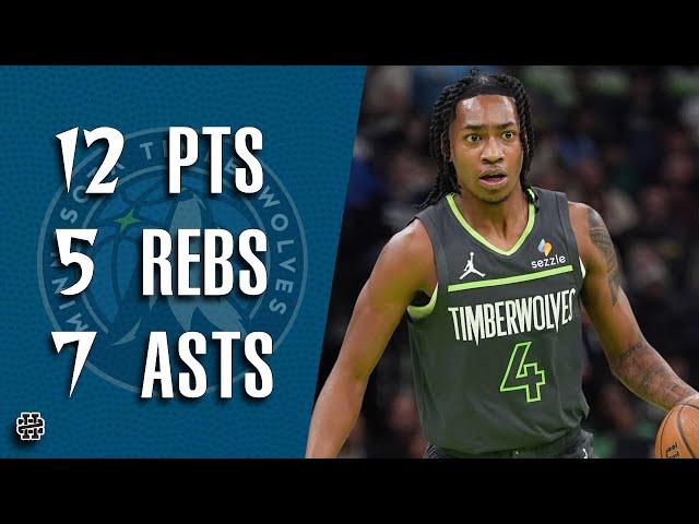 Rob Dillingham 12 pts 5 rebs 7 asts vs Rockets 24/25 season